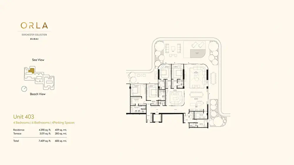 orla by omniyat 4 bedroom floor plan